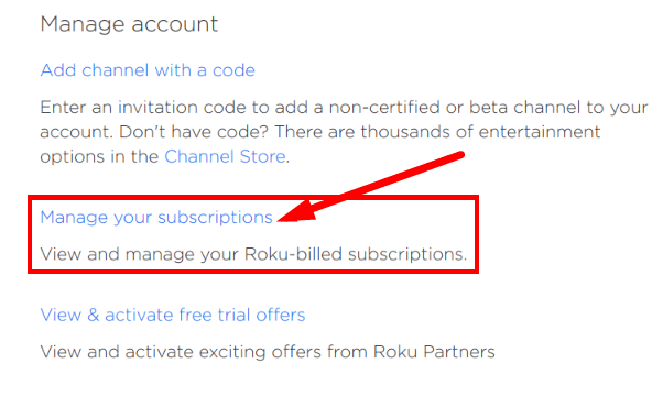 Manage Your Subscriptions