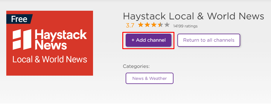 Get Haystack on Roku - local channels on Roku
