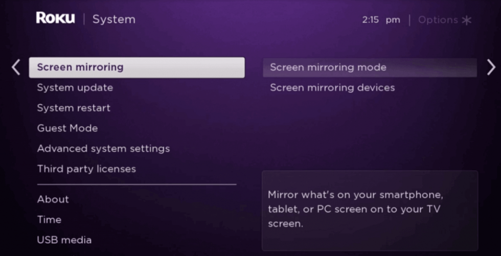 connect mirror for roku to roku stick