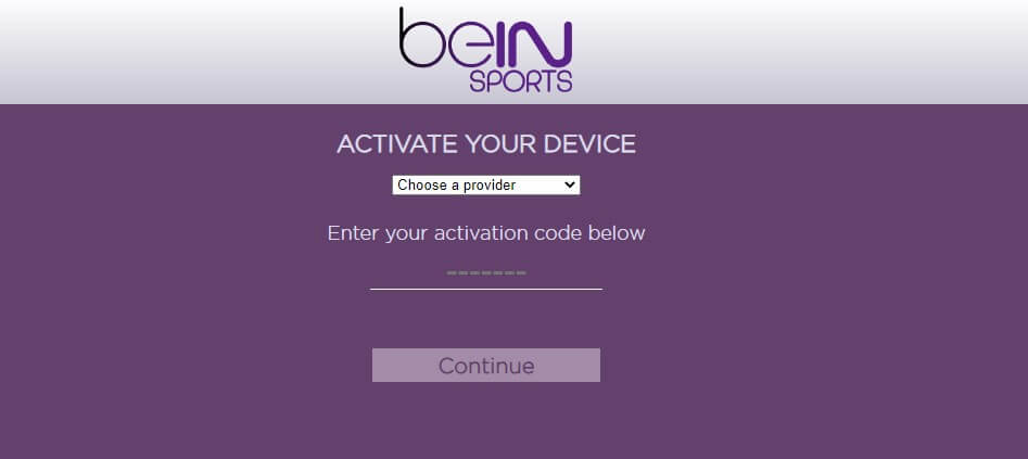 Activate - beIN Sports Connect on Roku