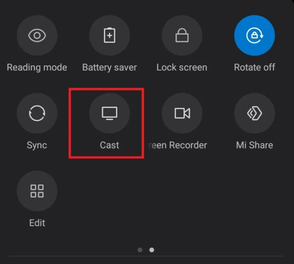 Click on Cast option to Mirror Google duo application on Roku