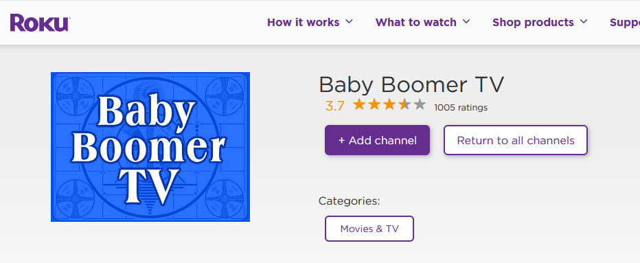 Baby Bloomer TV on Roku