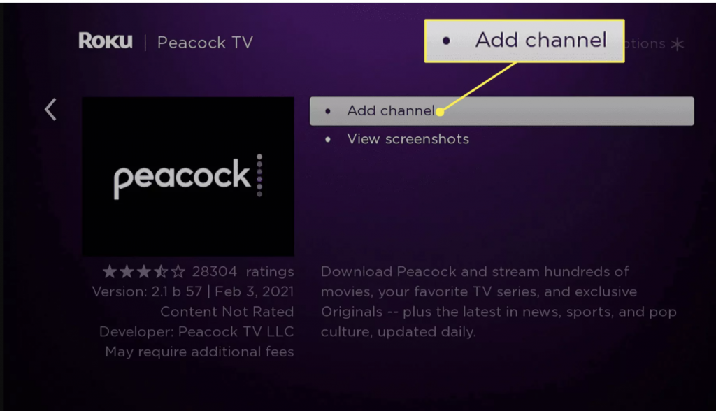 Click add Channel option to add the channel