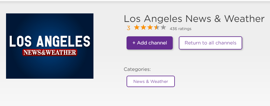Los Angeles News On Roku with Los Angeles News & Weather