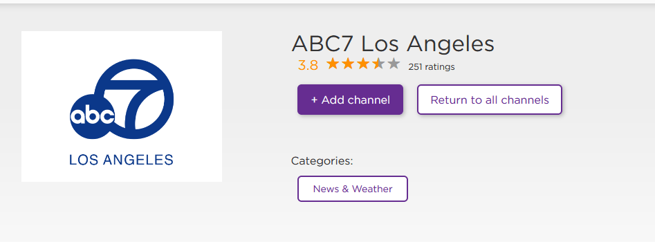 Los Angeles News On Roku with ABC7 Los Angeles