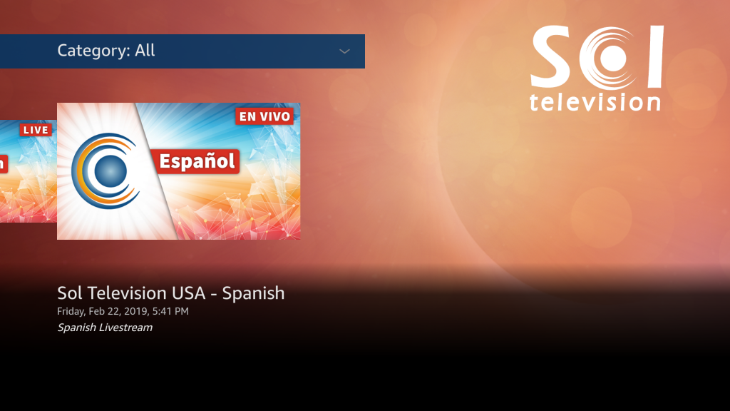 Sol Television on Roku