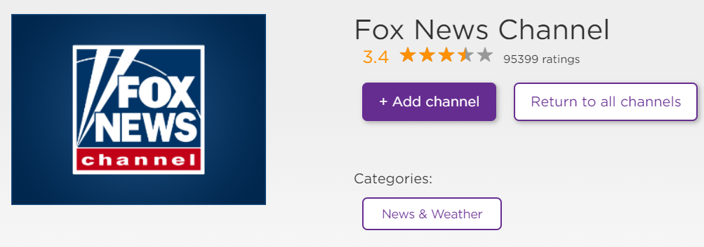 Fox News on Roku to watch Ball Drop