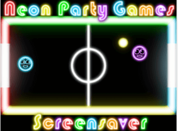 Neon Party Games Screensaver