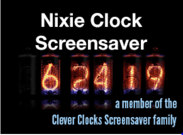 Nixie Clock Screensaver