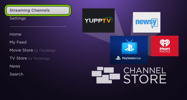 Streaming channels Bloomberg on Roku
