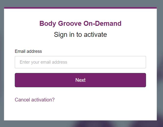 Sign in to Boody Groove on Roku 
