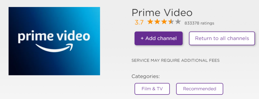 Amazon Prime Video on Roku
