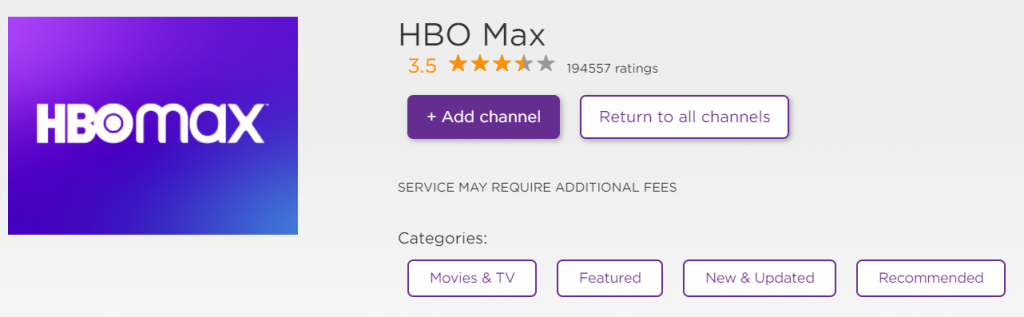 HBO Max on Roku  to watch Breakthrough