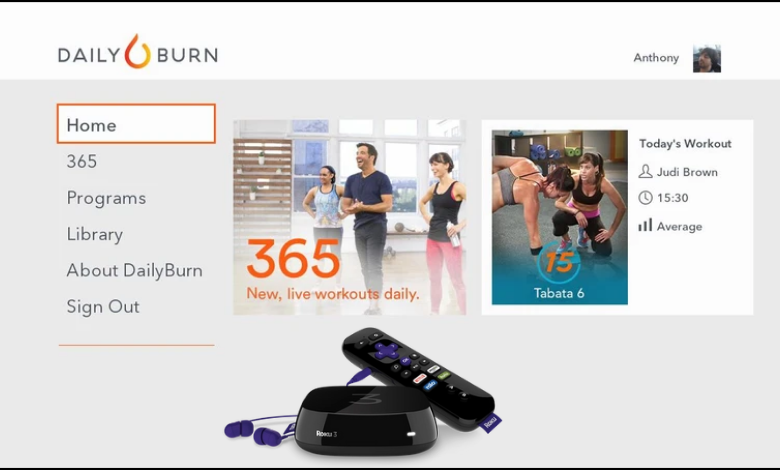 How to Add and Use Daily Burn on Roku