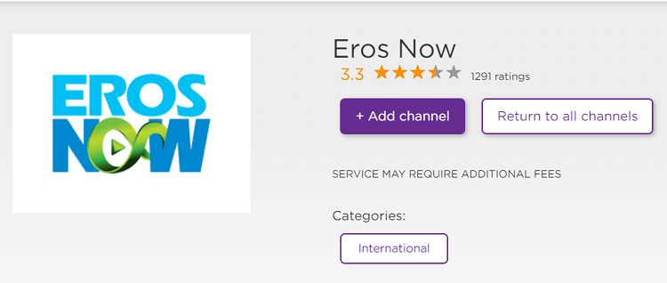 Eros Now on Roku