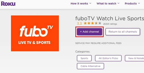 Fubo TV FYI on Roku