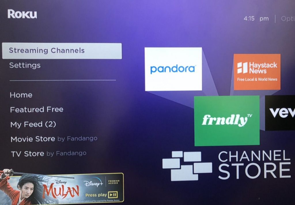 Streaming channels  