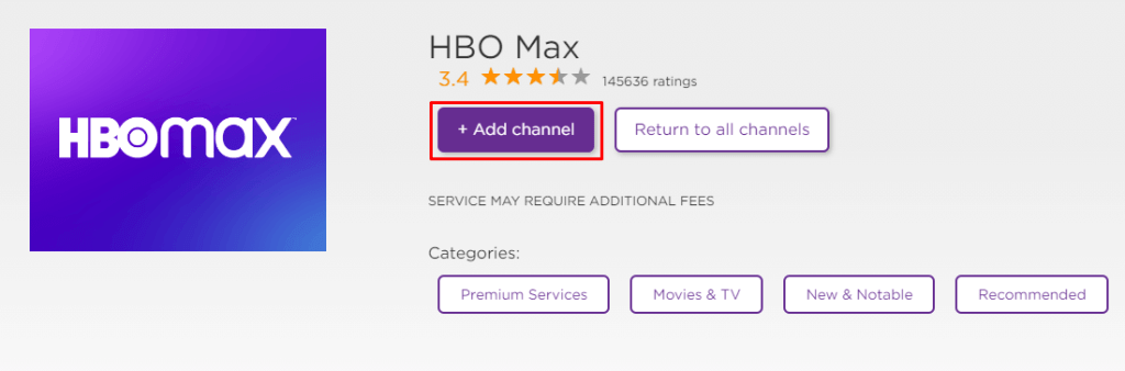 Add channel House of Dragons on Roku