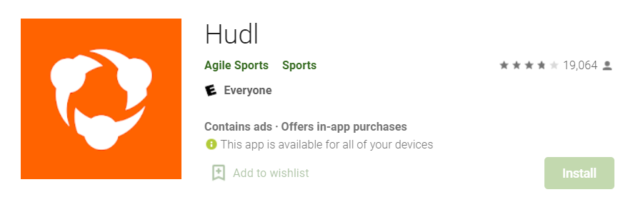 Hudl on Play Store