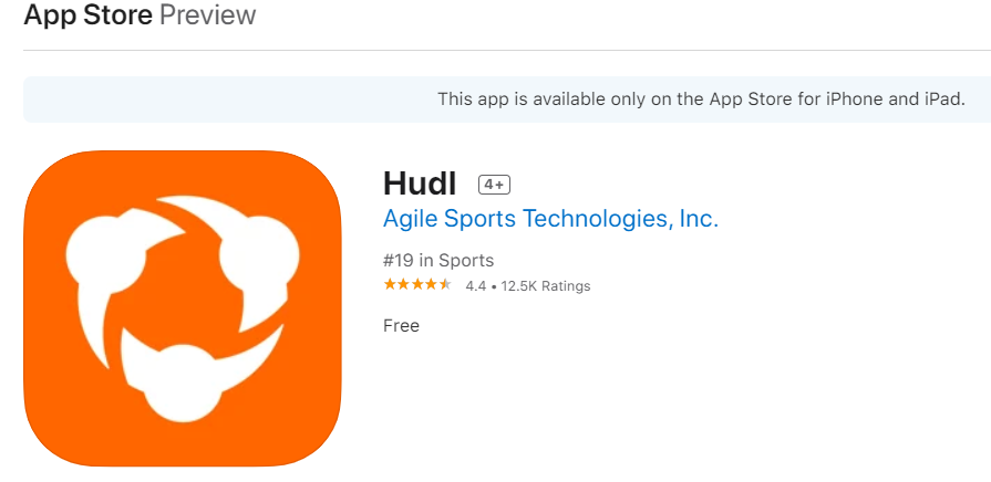 Hudl on iOS
