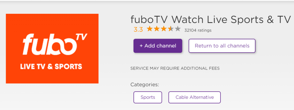 Fubo TV on Roku
