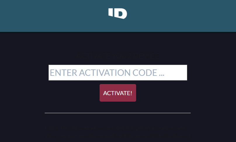 Activate ID on Roku