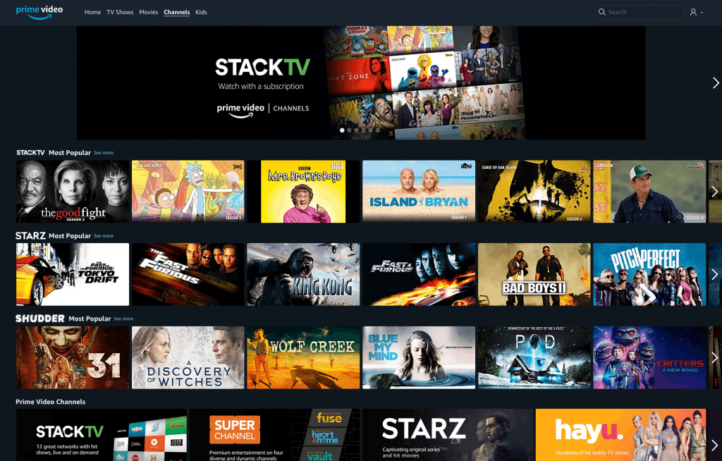Stack TV to stream Teletoon on Roku