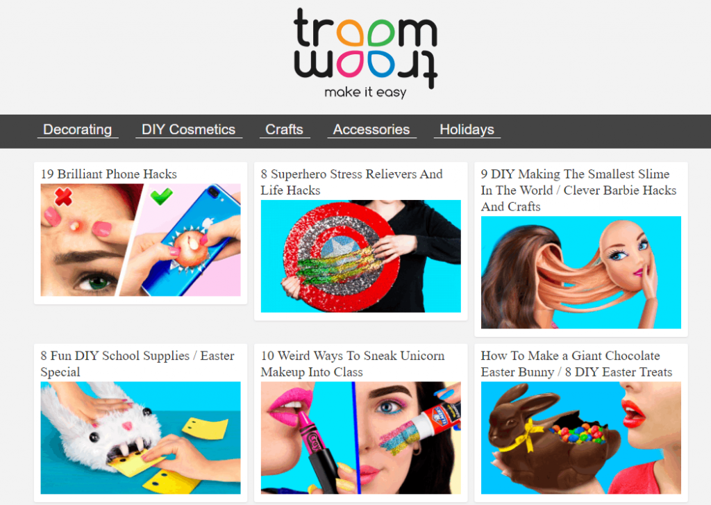 Troom Troom website