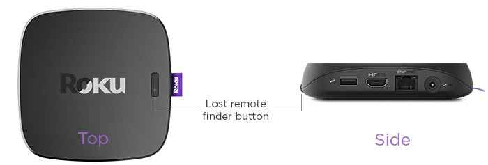 Select Remote Finder Button to Find a Lost Roku Remote