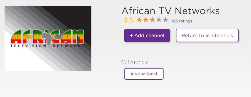 African TV Networks on Roku 