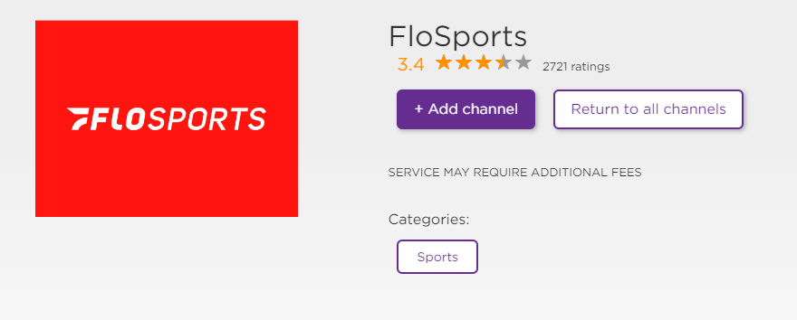 Add FloSports on Roku