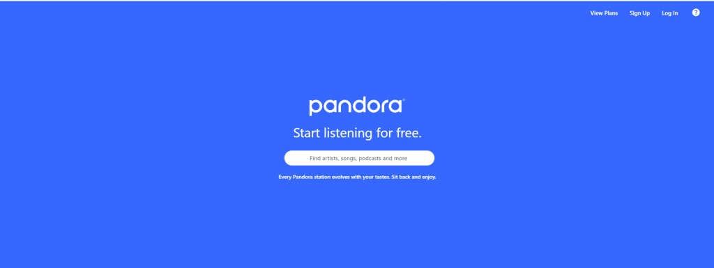 Pandora Website
