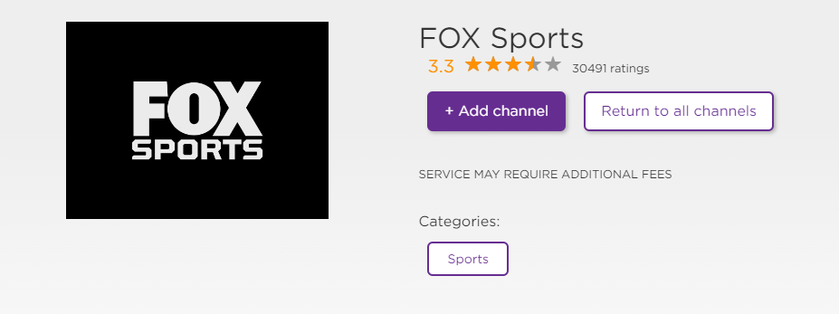 Add Fox Sports to Roku