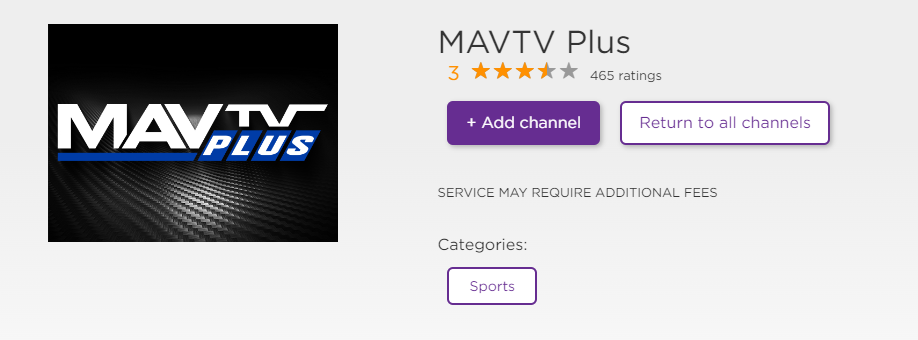 Add MAVTV Plus channel to Roku