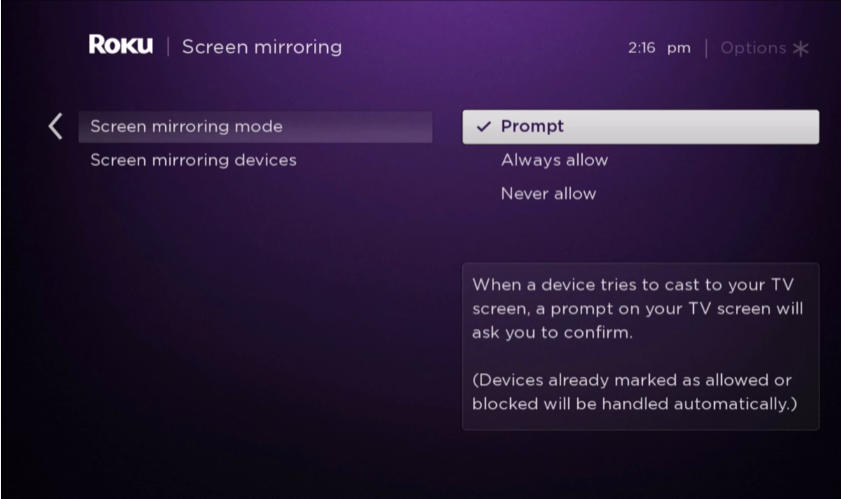 Enable the screen mirroring on Roku to watch the Lincoln Lawyer