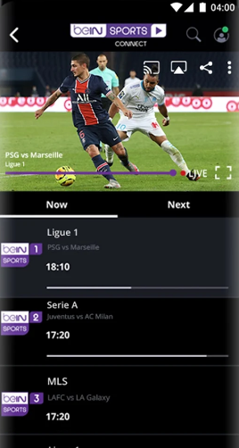Screen Mirror beIN Sports Connect to Roku