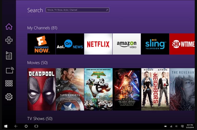 You can control the Roku with Roku app on PC also with remote.