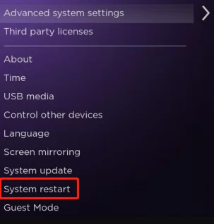 This system reset helps to fix Roku error code 020 