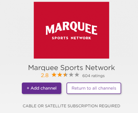 How To Watch Marquee Sports Network Without Cable - Roku TV Stick