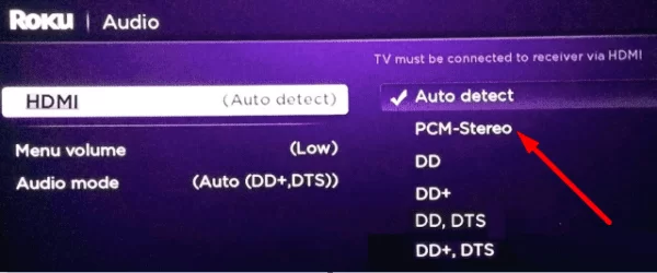 Change HDMI to Auto detect
