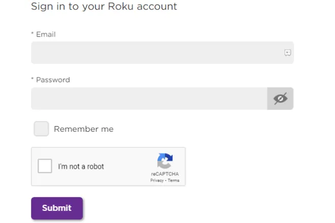 Change email address on Roku 