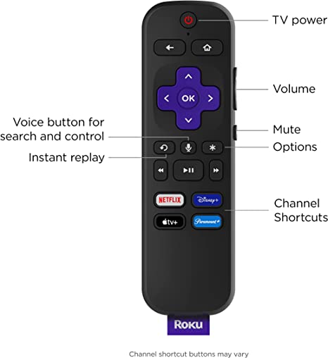 Length of Roku voice remote