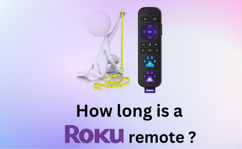 How long is a Roku remote