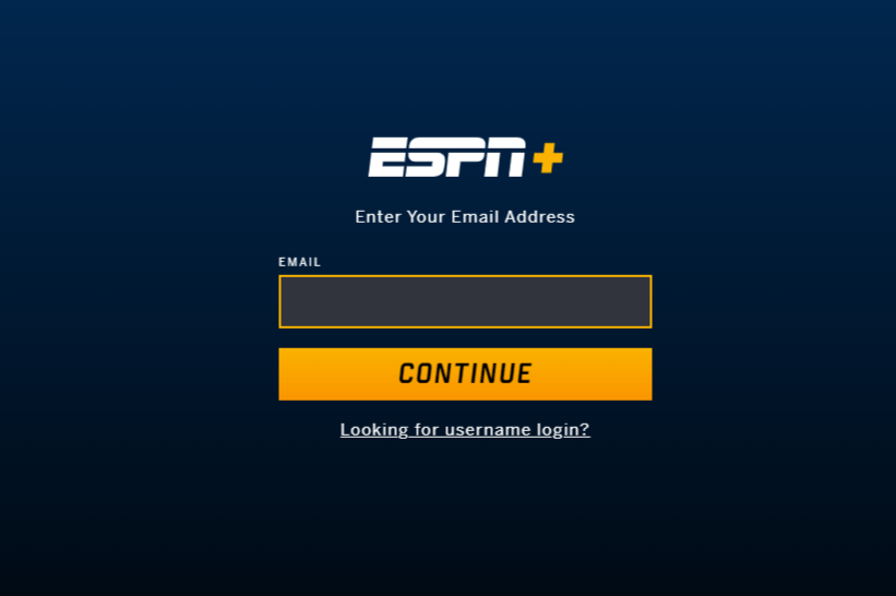ESPN+ signup