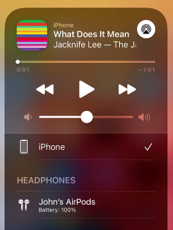 AirPlay audio icon