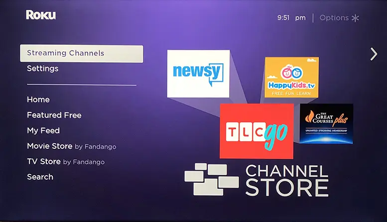 Streaming Channels on Roku