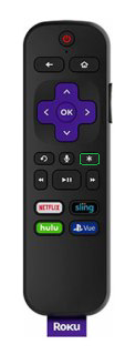 Asterisk  button on the Roku remote.