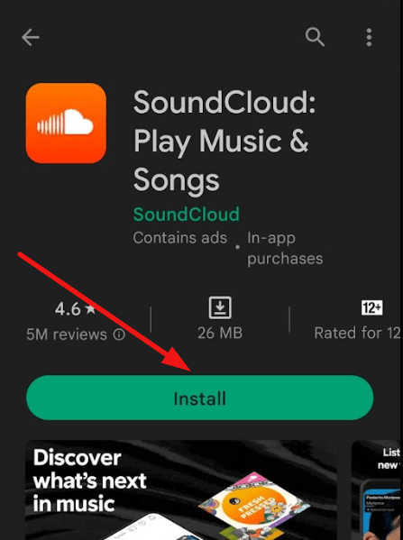 Click on the Install button on PlayStore