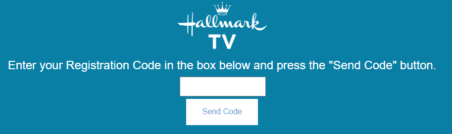 Enter the code and click on the Send code button