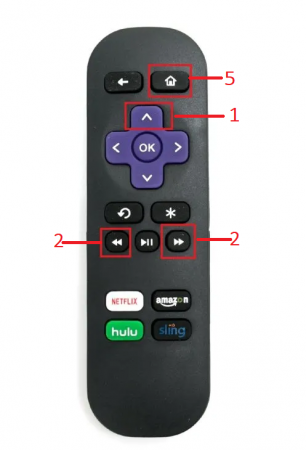 Press the button to clear cache and fix Disney plus not Working on Roku